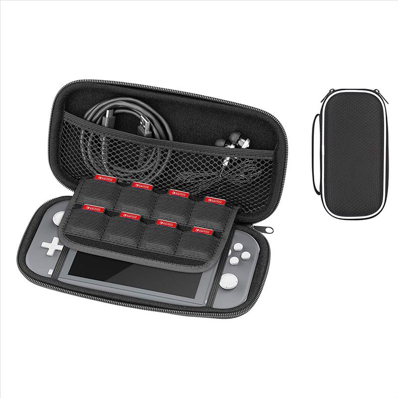 Waterproof Black And White Travel Storage Nylon Gaming Switch Lite Hard Shell Eva Carry Case